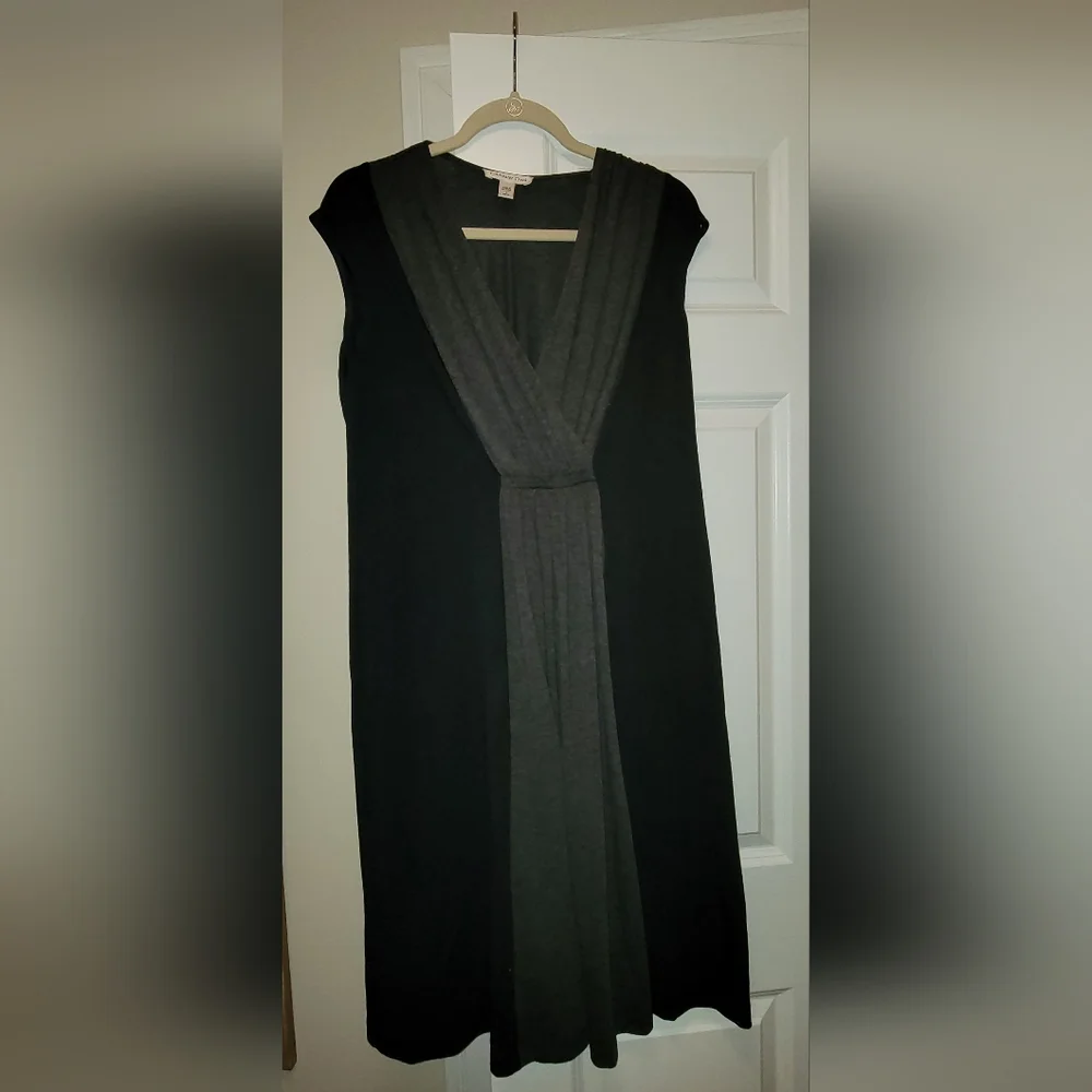 Coldwater Creek black and gray dress size Large - Picture 1 of 2